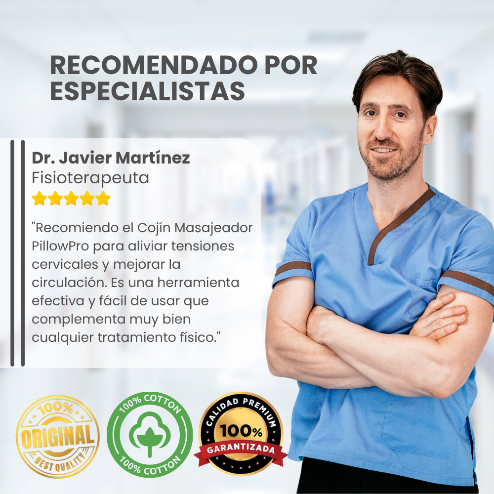 PILLOWPRO™ COJIN MASAJEADOR CERVICAL | DESPÍDETE DEL DOLOR Y RECUPERA TU BIENESTAR AL INSTANTE