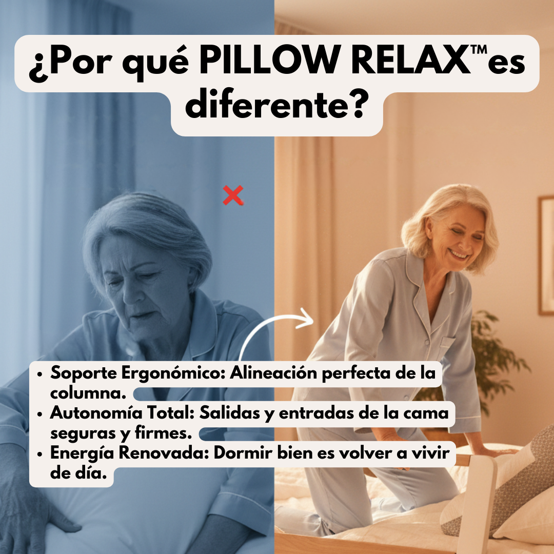 PILLOW RELAX™  Duerme cuidando tu cuello y tu columna